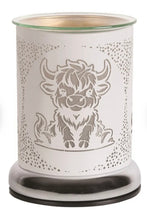 Load image into Gallery viewer, Electric Wax Melter - White Silhouette Highland Cow