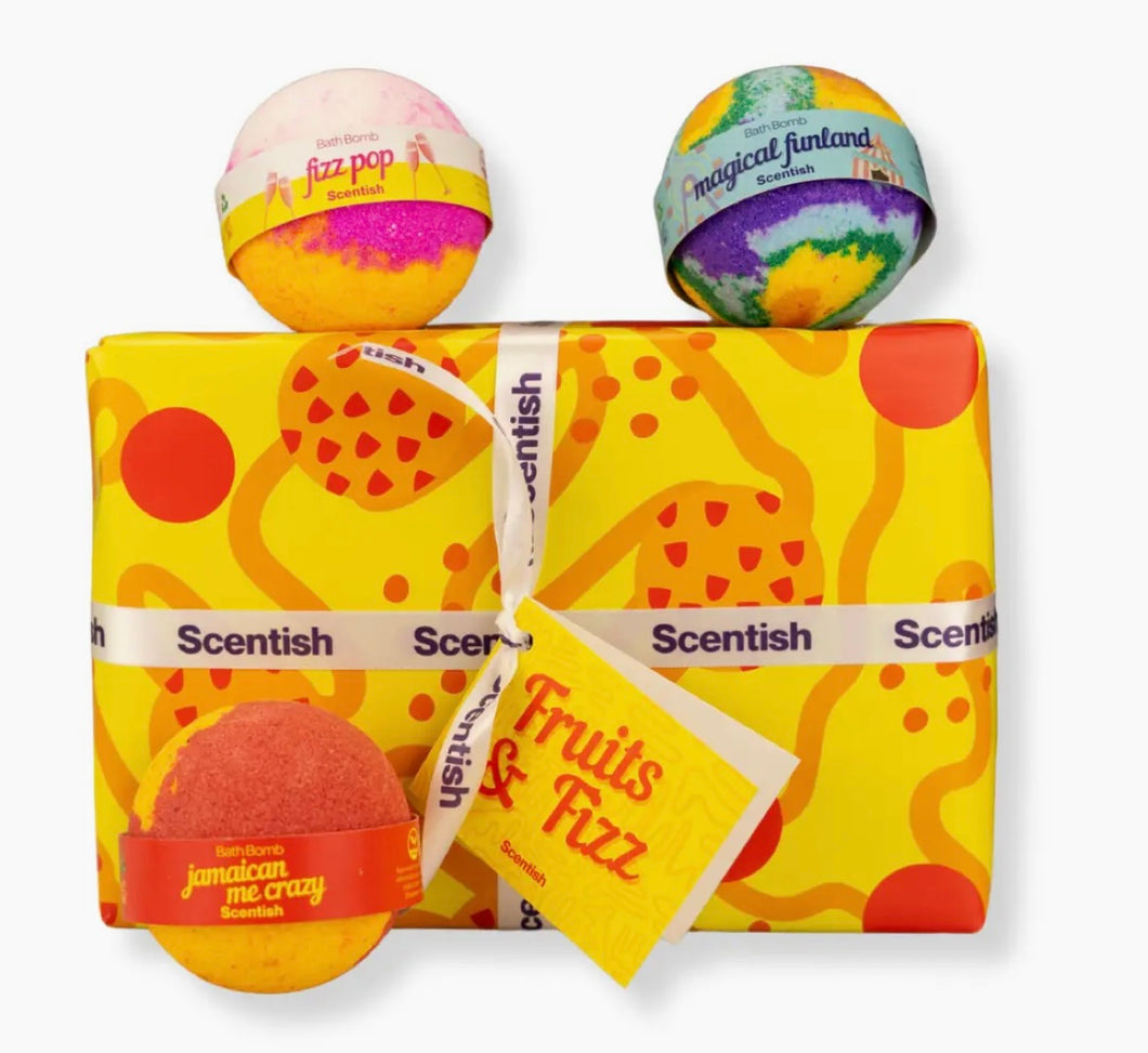 Fruits & Fizz bath bomb gift set