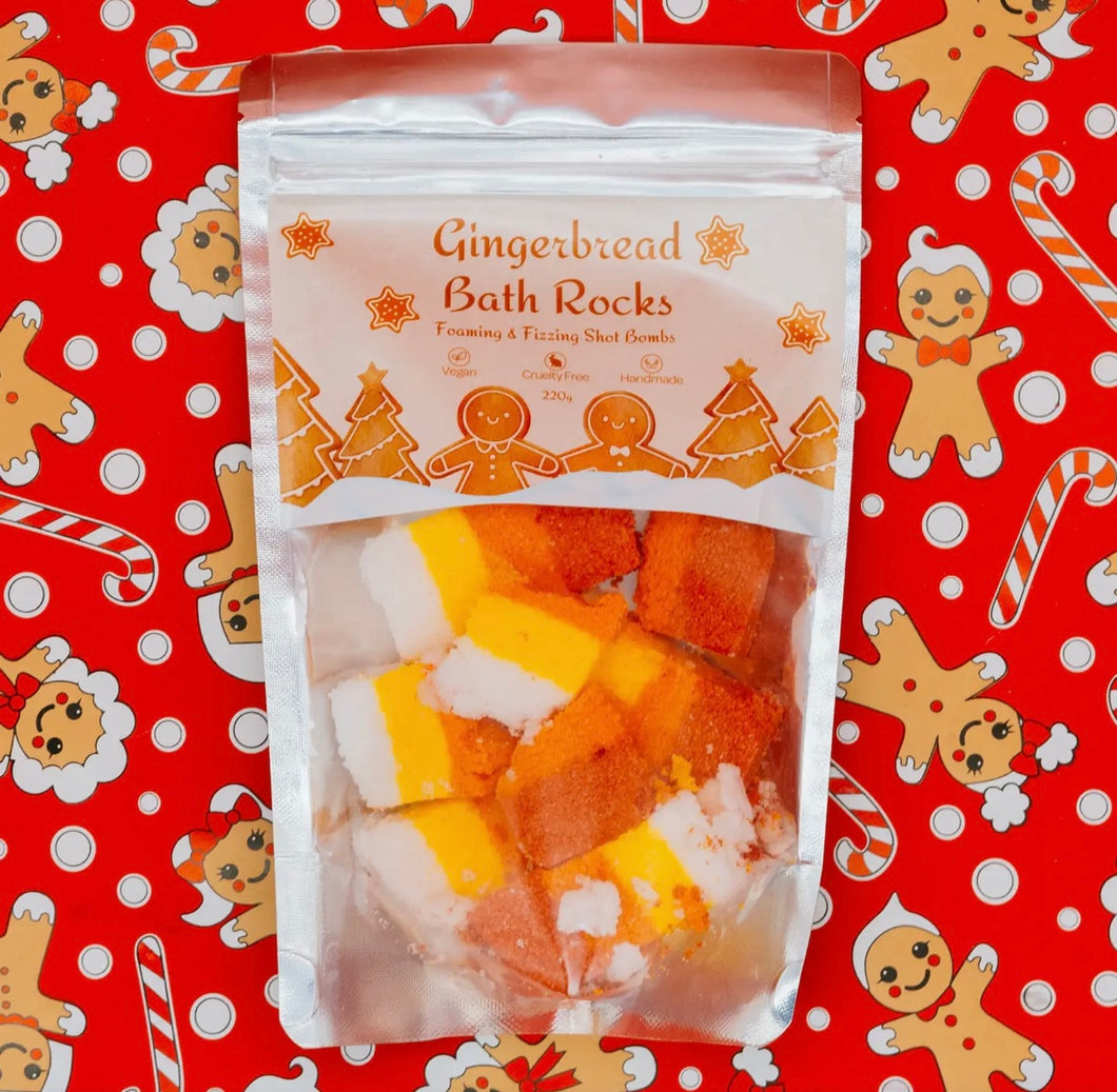 Gingerbread bath rocks