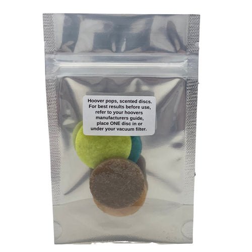 Scented Hoover pops - fragrance discs - scentaholic.uk